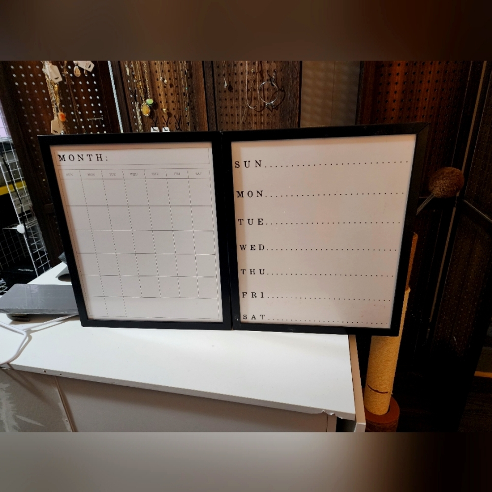 Dry erase boards 2 piece set